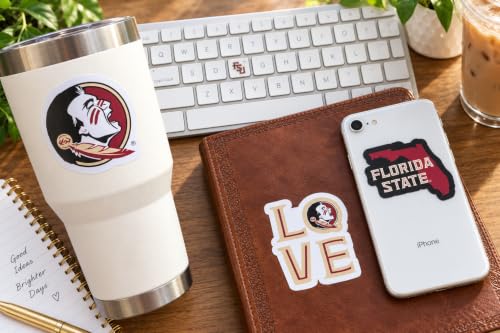 Image of FSU Merch Florida State Seminoles Stickers & Decals Car Decal 14 Pc Set