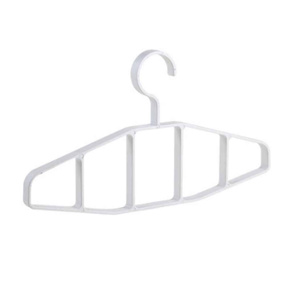 MOBYGKFY 1PCS Multi-port Hanger Plastic Drying Rack Storage Clothes Shelf Household Multifunctional Tie Rack Plastic White Scarf Rack(35 * 19.5 cm)