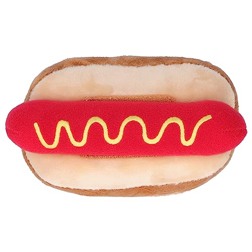 HEITIGN Plüsch Hot Dog Sound Spielzeug Simulation Essen Haustier Spielzeug Hund Katze Zubehör
