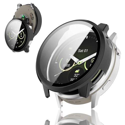 FINEEN Garmin�i�K�[�~���jvenu 2/3/3S/4 �J�o�[ PC�f�� �����K���X�S�ʕی� �Ή� garmin venu 4 41MM ��p �ی�P�[�X �f�U�C���ȒP���t�� �ϏՌ��� �����ߗ� �w��h�~ for �K�[�~�� venu4 41MM