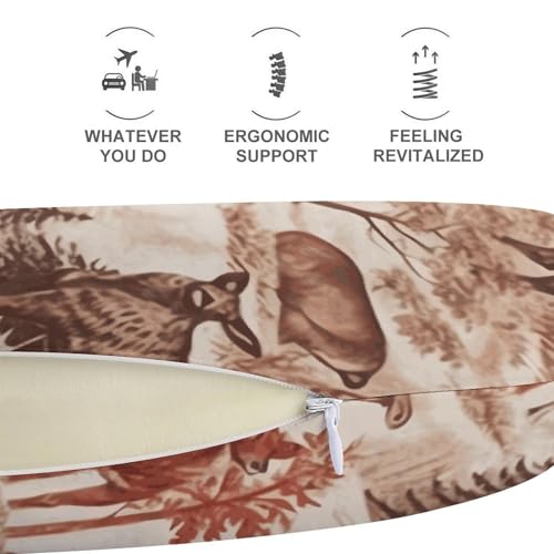 Almohada espuma viscoelástica tamaño 30x25 cm cuello U miniatura 5