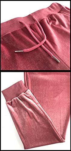 Bogurst Velour Tracksuit Womens 2 Piece Sets Jogging Sweatpants Outfits Pink Xl #TOP5