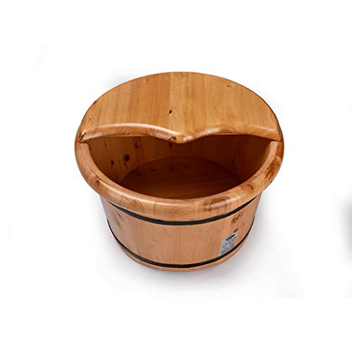 Katzowen Baño de Pies de Madera 26cm Spa para Pedicure