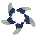 Lifyn2 Surfing Fins 5Pcs Surfboard Fins Surfing Tail Rudder Replacement Five-Piece Honeycomb Surfing Piece Surfboard Accessories K2.1 (Color : Blue, Size : K2.1)
