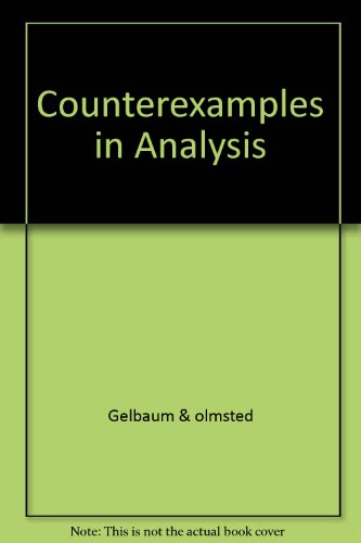 Counterexamples in analysis (The Mathesis series) B0006BM8BW Book Cover