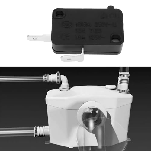 Miniatura 4 de Emagtech 2 Microinterruptores Compatible Con Saniflo Saniplus Sanipro Sanitop Macerador De 16 A 125 V Y 250 V. Repuesto Para Inodoro.