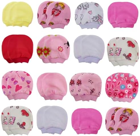 Kit Luva Bebe Recém-nascido Feminina Estampas Sortidas Algodão Ma...
