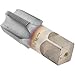 Hertel High Speed Steel Standard Pipe Tap, 1-1/4-11-1/2 NPTF, 5 Flutes, TiCN Finish, 1-3/4