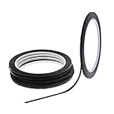 Cosmos 5 Rolls 1/8” Width Black Whiteboard Tape Lines Graphic Chart Tape 3mm Grid Marking Tapes,...