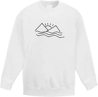 Azeeda 'Sunset Pyramids' Kid's Sweatshirt/Jumper (12-13 Years) (KW00075149)