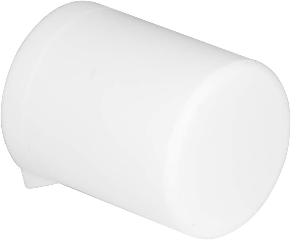 Beaker, PTFE Teflon Beaker Acid and Alkali Resistant PTFE Beakers High Lubrication White Measuring Cup for Lab(250ml)
