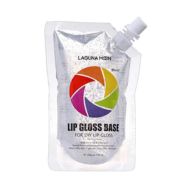 Clear Lip Gloss Base for DIY Lip Gloss Kit - 7.05oz Versagel w/ Olive Oil & Vitamin E for Smooth, Hydrated, Moisturized Lips - Fragrance-Free, Safe for Sensitive Skin - Small Business DIY Supplies