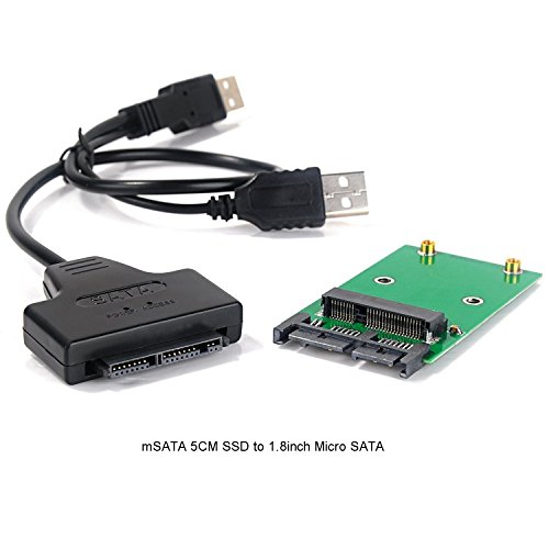 Makerfire Mini PCIe mSATA 5CM SSD to Micro SATA or USB Adapter Converter Card