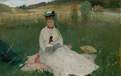 Peintures Lecture de Berthe Morisot pour salon élégant 60x90