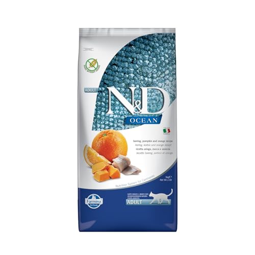 N&D OCEAN CAT HERRING, PUMPKIN AND ORANGE ADULT 5KG