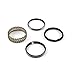 Speedmaster PCE306.1041 4.125" Bore - 1/16-1/16-3/16 Plasma Moly Piston Ring Set - Zero Gap