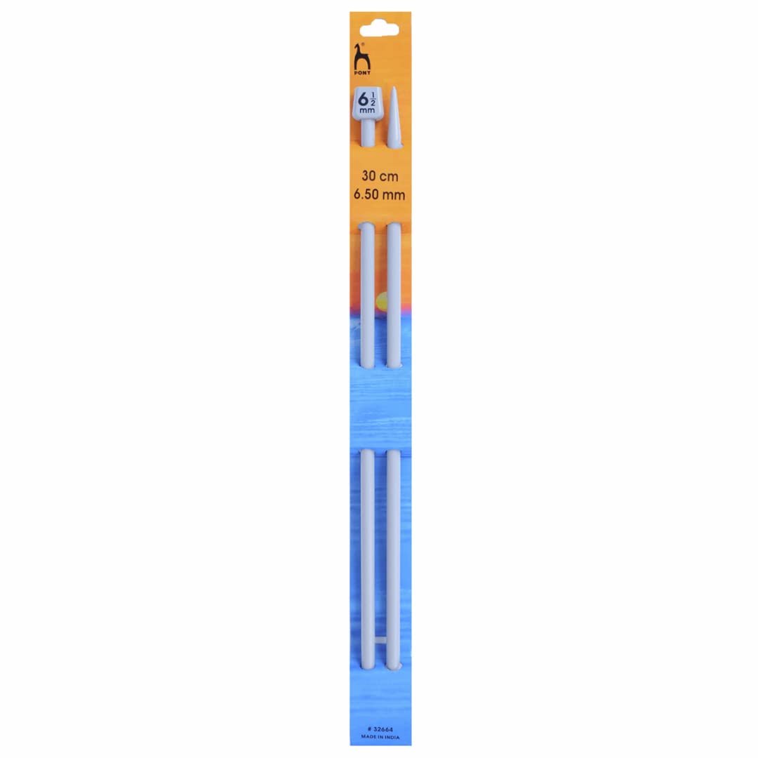 Pony Single Ended Classic Knitting Pins - 30Cm x 6.50mm