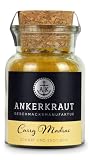 Ankerkraut Curry Madras, Gewürz Pulver passend zu Reis, Fleisch, Fisch & Gemüse, frisch fruchtig indisch zur Herstellung von Essen & Sauce, zu Hause kochen, 60g im Korkenglas