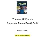 Themes AP French Supersite Plus (eBook) Code **CODE ONLY**