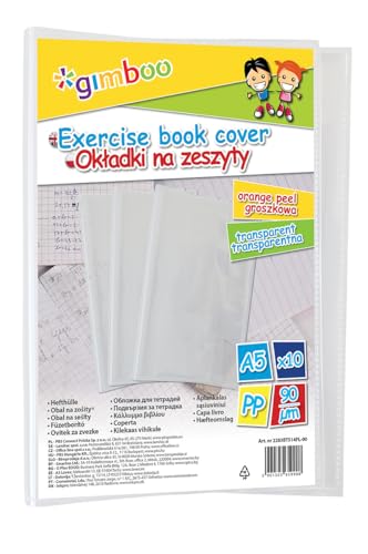 Okladki na zeszyty A5 Gimboo krystal transparent 25 sztuk