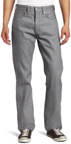 Levi's Men's 501 Original Fit Jeans, Gray (Silver Rigid 1403), 44W / 34L