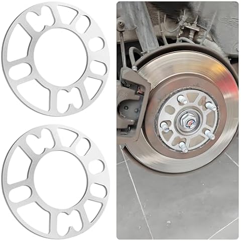 CXCCOI 2PCS 3mm Car Wheel Spacers,Hubcentric Wheel Spacers for PCD 98-120mm 4 or 5 Cam Lugs & 4x100/4x114.3/5x105/5x112 Bolt Pattern,Spacers for Car Accessories for Hub (4 or 5 Lugs Universal-3mm) Cover