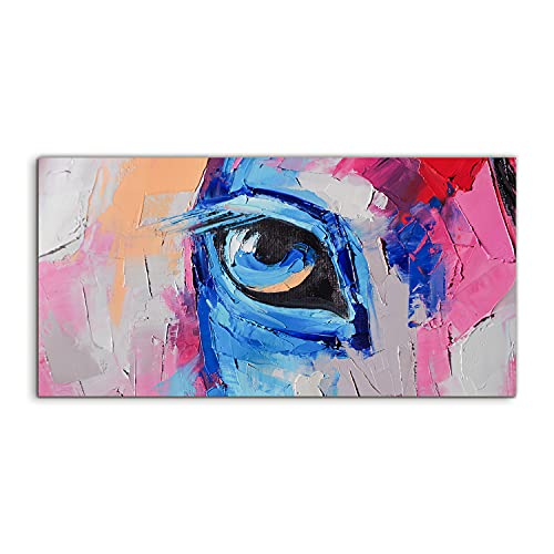 Tableau en verre trempé contre murs ternes décoration murale Horse animal 140x70