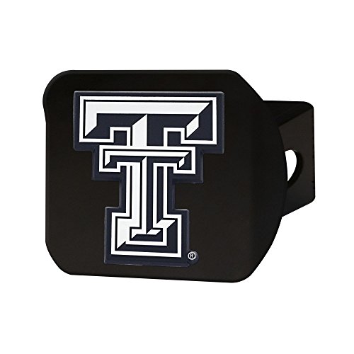 Fanmats Texas Tech University Black Metal Hitch Cover , 4-1/2" X 3-3/8" #TOP6