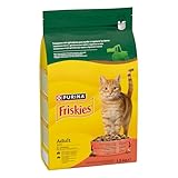 Purina Friskies Pienso para Gato Adulto con Buey, Pollo y Verduras, 1 bolsa de 1,5kg