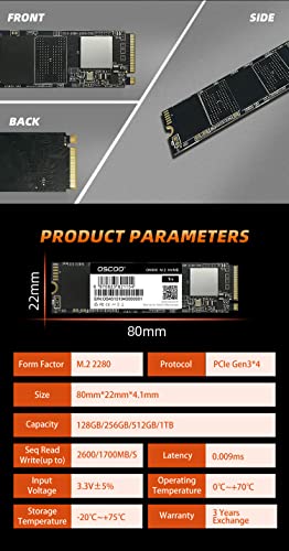 Image of Solid State SSD NVMe 2280 M.2 PCIe 512GB High Speed Internal Hard Drive Disk