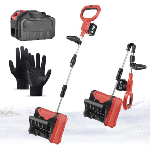 Pala para Nieve Inalámbrica, Máquina Plegable para Quitar Nieve con 2 Baterías Y Mango Telescópico, Ancho De Limpieza De 26 Cm, Grosor De 16 Cm, Quitanieves Portátil Y Ligero para Camin Red 1 Battery Pala para Nieve Inalámbrica, Máquina Plegable para Quitar Nieve con 2 Baterías Y Mango Telescópico, Ancho De Limpieza De 26 Cm, Grosor De 16 Cm, Quitanieves Portátil Y Ligero para Camin Red 1 Battery