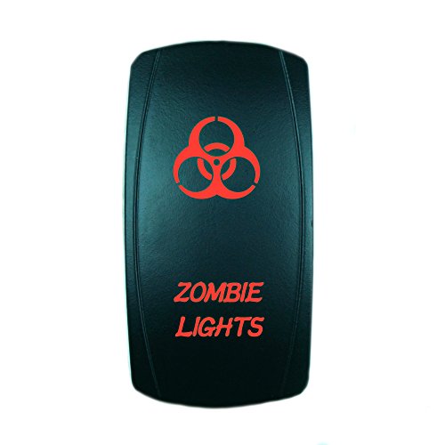Laser Rocker Switch Backlit Zombie Lights 12V Bright Light Powersports (Red) #TOP5