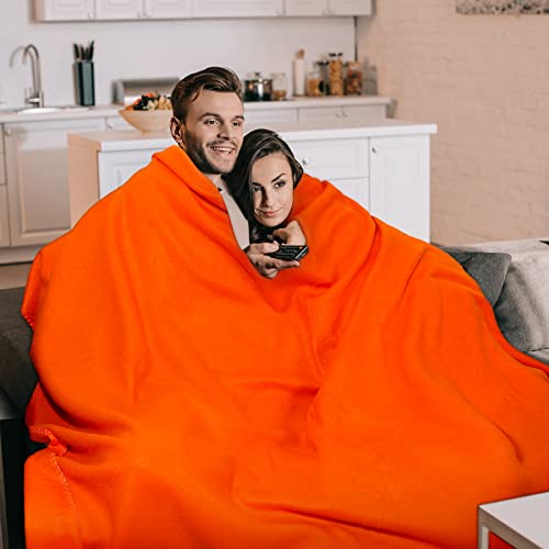 24 Pack Bulk Fleece Throw Blankets Solid Color Warm Fleece Blankets Lightweight Polar Fleece Blanket Soft Solid Polyester Sofa Blankets For Home Dorm Bed Sofa, 50 X 60 Inch (Vivid Colors) #TOP6