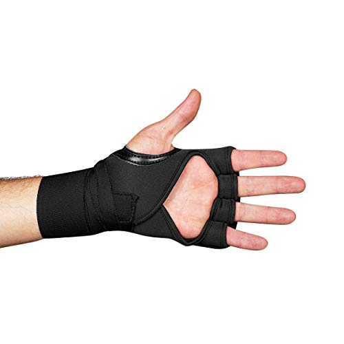 Luva Elástica Bandagem Rápida Muaythai Boxe Mma Four Masters (Preto)