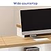 White a,47.2in/120cm,Reception Desk, Front Counter Desk with Transaction Counter and Storage Lockable Drawer, Reception Room Table with Open Shelves, for Salon Checkout Office