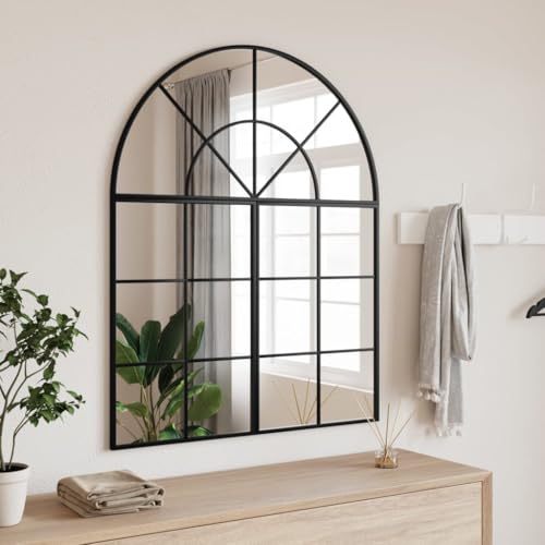 Générique Miroir Mural Noir 80x100 cm Arche Fer,Miroirs,3200632