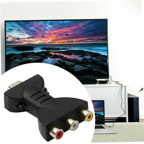 CAKEEYUM Interfaz Multimedia de Alta definición para Adaptador portátil a AV Rojo Blanco Amarillo a convertidor AV Convertidor HD de Audio y Video Adaptador, Conector, Ro - imagen 5