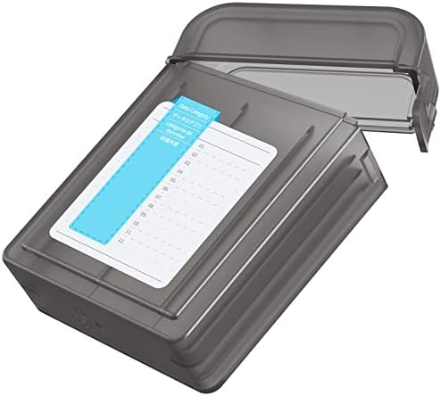 ORICO Portable Hard Drive case, 3.5 Inches HDD/SSD Portable Storage Box with Exclusive Note, Anti-static, Shock- proof, Moisture-proof & Dust-proof -1 Pack