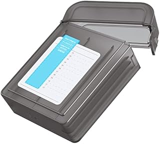 ORICO Portable Hard Drive case, 3.5 Inches HDD/SSD Portable Storage Box with Exclusive Note, Anti-static, Shock- proof, Moisture-proof & Dust-proof -1 Pack