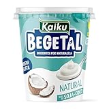 Kaiku – Begetal Soja y Coco Natural, Yogur Vegetal Fermentado con Soja y Crema de Coco, Sin Azúcares Añadidos, Rico en Proteínas y Bajo en Grasas, Sabor Suave y Cremoso 100% Vegetal – 380 g