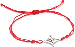 Celtic Knot Bracelet For Women/Men Stainless Steel Witchcraft Pattern Celtic Knot Double Rope Bracelet Wiccan Amulet Geometric Jewelry