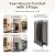 URSPET Large Dog Door for Wall, 3-Flap Insulated, Steel Frame, Black