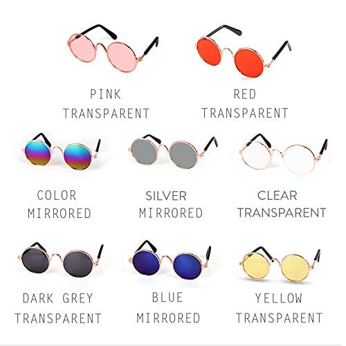 Pets Can See Colors Round Pet Sunglasses Small Dogs Cats Retro Party Favors Set Cute Funny Cosplay Toys Costume Photos… - Image 5