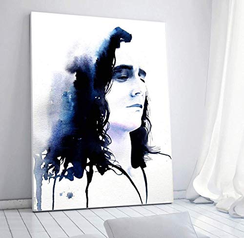 LOKI Fine Art Print Watercolor Ink Indigo Art Gift