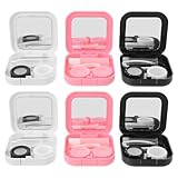 INOOMP 6 Stück Kontaktlinsen Aufbewahrungsset mit Applikator...