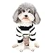 Zunea Hunde-Shirts für Kleine Hunde Sommer Basic T-Shirt Streifen Welpen Kleidung Pailletten Liebe Herz Sweatshirt Weiche Baumwolle Tee Shirt Haustier Kleidung Pullover Chihuahua Bekleidung Gelb XS