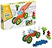 PLUS PLUS Big - Make & GO! - 29 Pieces - Construction Building Stem/Steam Toy, Interlocking Large Puzzle Blocks for Toddlers and Preschool