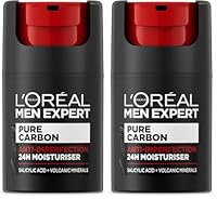 L'Oreal Paris Men Expert Pure Carbon Care Anti-Imperfection Moisturiser (Pack of 2)