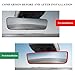 MUQIDA Rear View Mirror Protector Frame, Interior Rear View Mirror Cover for Model 3 Y X S Semi 2014-2024, Soft Silicone Edge Frame Decorative Accessory for Automotive Mirrors (Red)