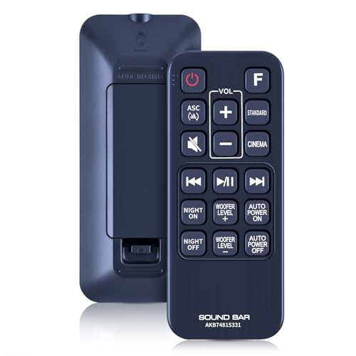 AKB74815331 Remote Control Replacement fit for LG Soundbar Subwoofer SH2 SH4 SPH5B-W SH4D SPJ4B-W SHC4 SJ3 SJ4 MA5